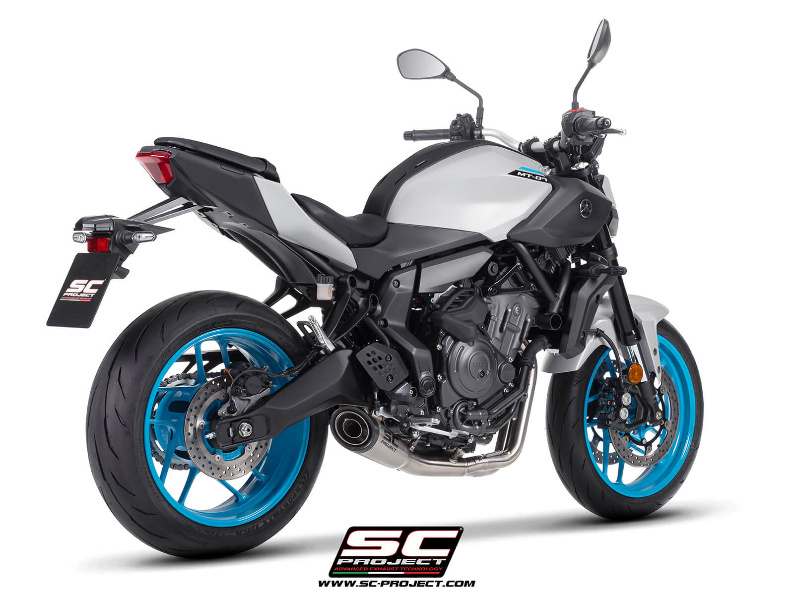 Yamaha MT-07 (2025-2026) 2-1 Stainless steel full exhaust system, with S1 stainless steel exhaust