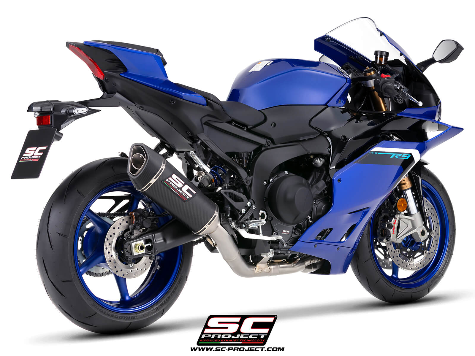 Yamaha R9 (2025-2026) 3-1 full exhaust system, with SC1-R carbon fibre exhaust