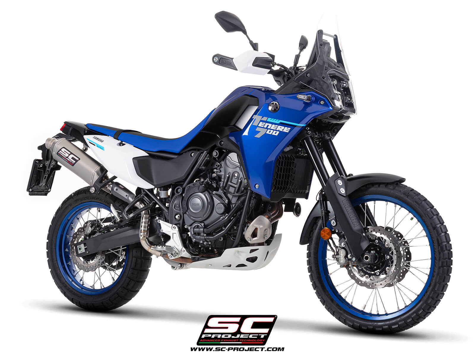 Yamaha TENERE 700 (2025) - Euro 5+ Rally Raid titanium exhaust, high mount