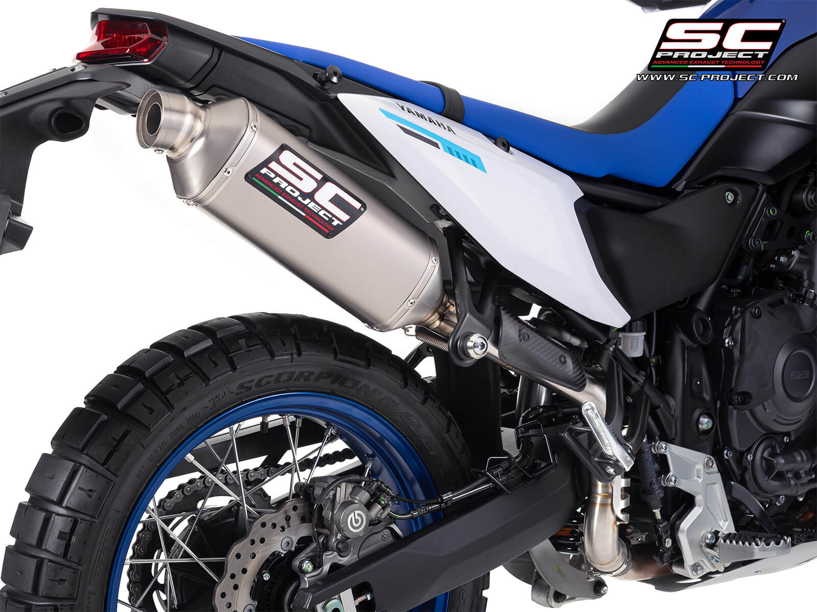 Yamaha TENERE 700 (2025) - Euro 5+ Rally Raid titanium exhaust, high mount