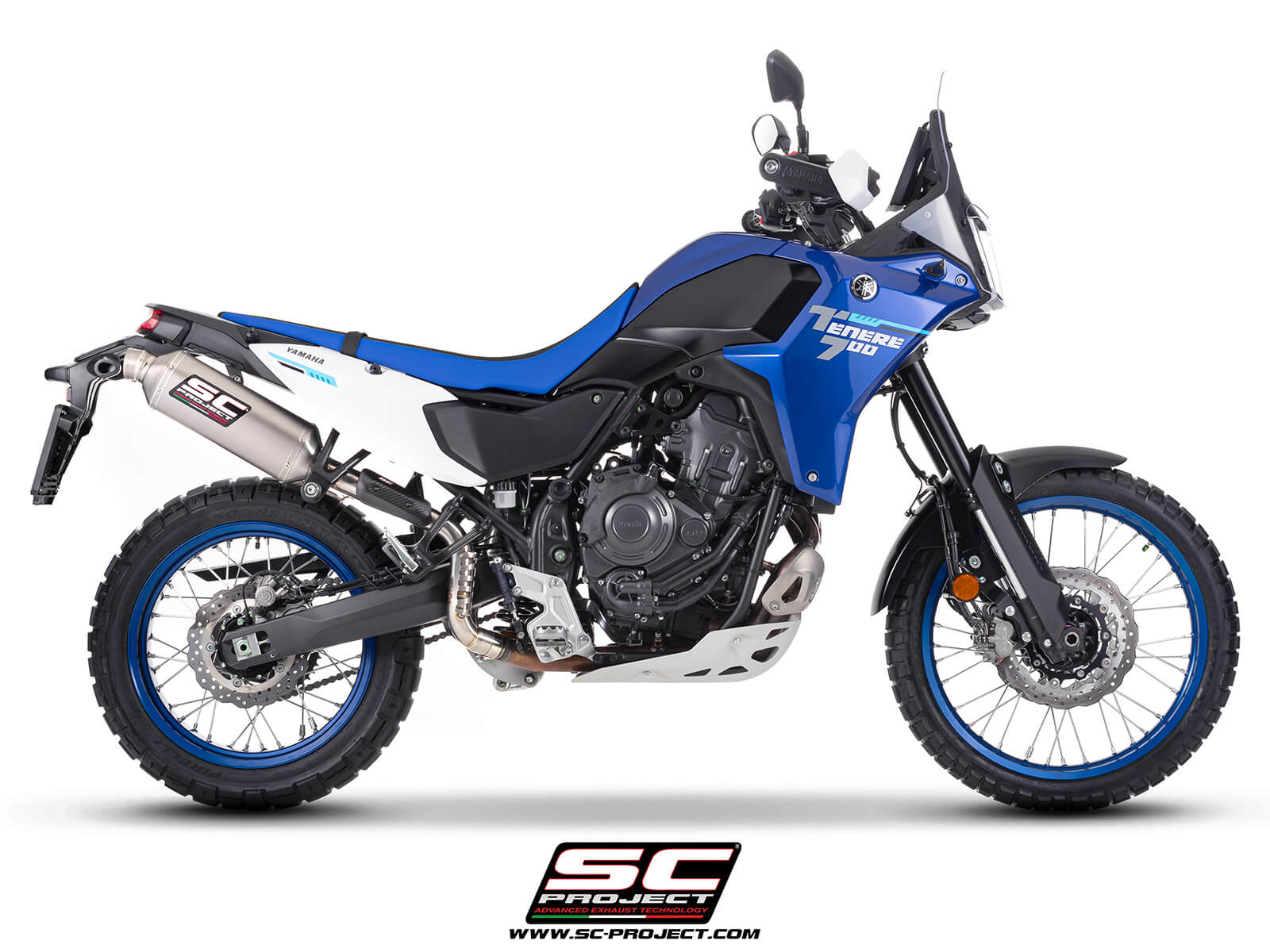 Yamaha TENERE 700 (2025) - Euro 5+ Rally Raid titanium exhaust, high mount