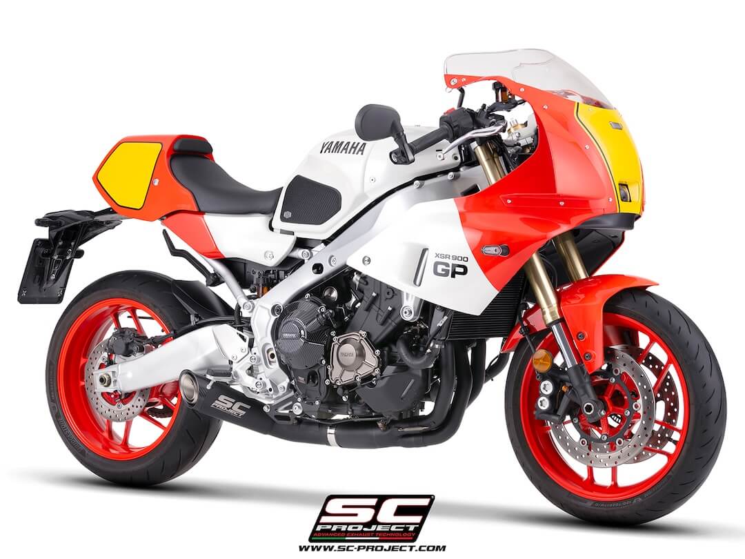 YAMAHA XSR900 GP (2024 - 2025) 3-1 Stainless steel full exhaust system, with S1 stainless steel exhaust, matt black