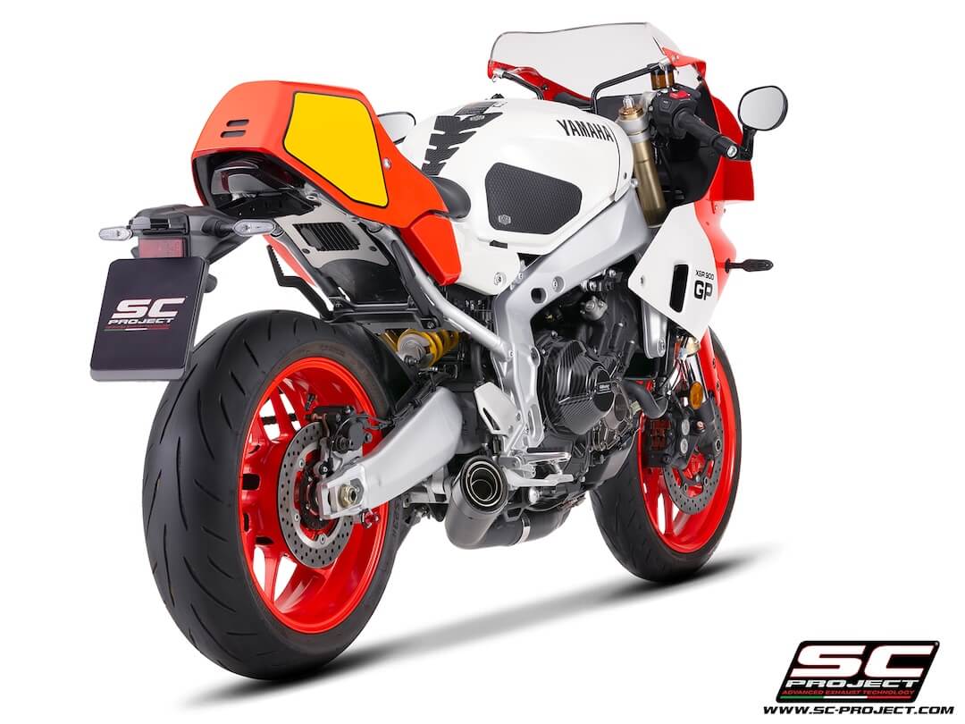 YAMAHA XSR900 GP (2024 - 2025) 3-1 Stainless steel full exhaust system, with S1 stainless steel exhaust, matt black