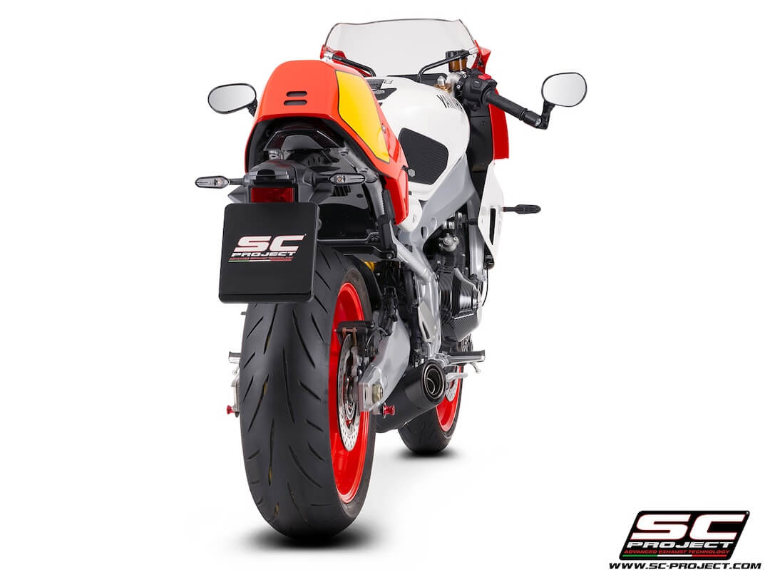 YAMAHA XSR900 GP (2024 - 2025) 3-1 Stainless steel full exhaust system, with S1 stainless steel exhaust, matt black