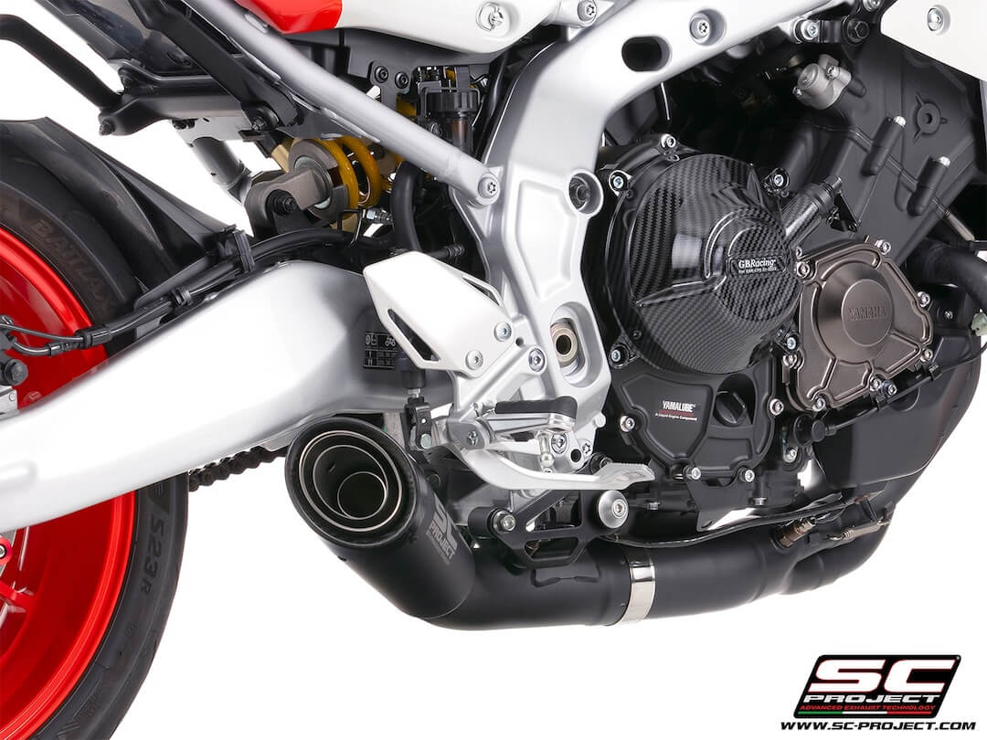 YAMAHA XSR900 GP (2024 - 2025) 3-1 Stainless steel full exhaust system, with S1 stainless steel exhaust, matt black