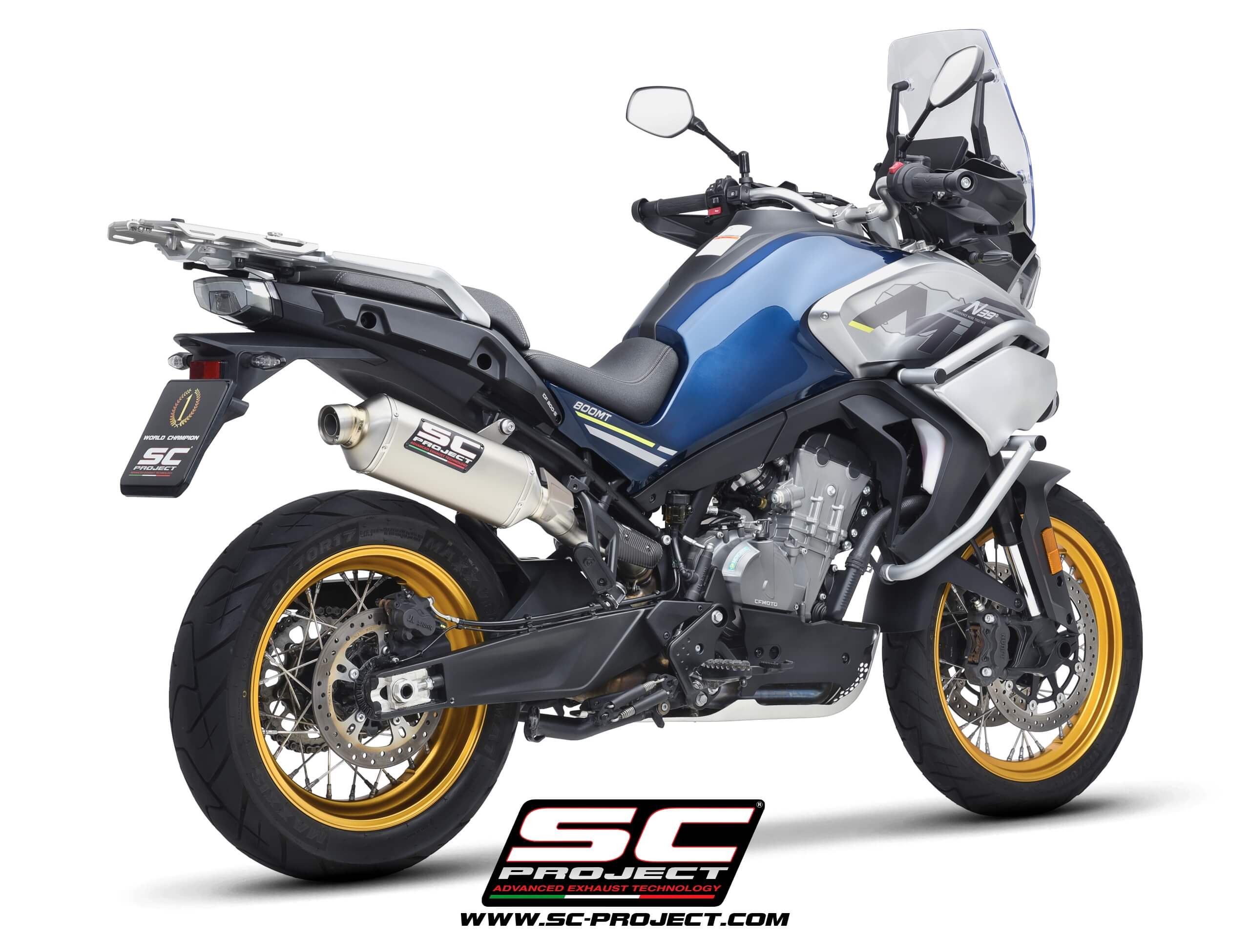 CFMOTO 800MT (2025-2026) - EURO 5+ Rally Raid titanium exhaust