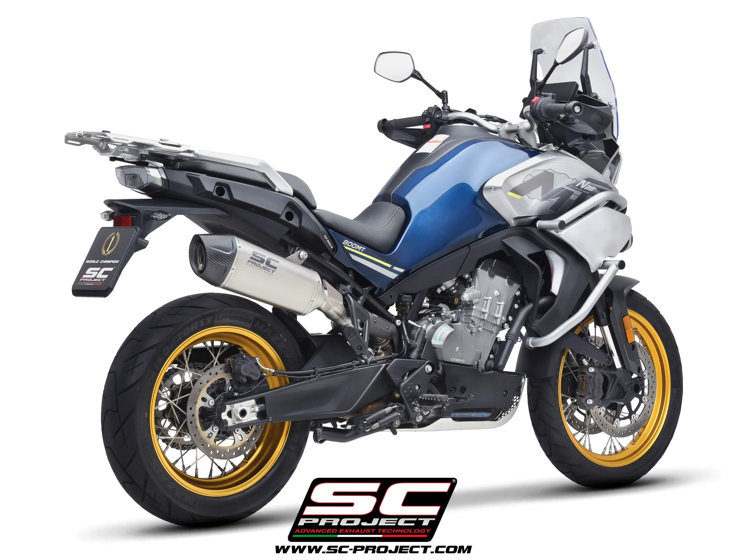 CFMOTO 800MT (2025-2026) - EURO 5+ X-Plorer II titanium exhaust